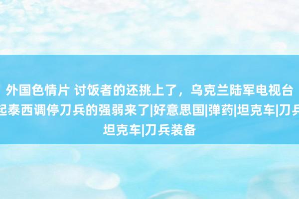 外国色情片 讨饭者的还挑上了，乌克兰陆军电视台点评起泰西调停刀兵的强弱来了|好意思国|弹药|坦克车|刀兵装备
